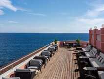 Terrasse des Hotels Terceira Mar in Angra do Heroismo