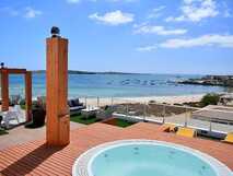 Hotel Ouril Agueda auf Boa Vista, entspannte Dachterrasse mit Whirlpool und traumhaftem Meerblick