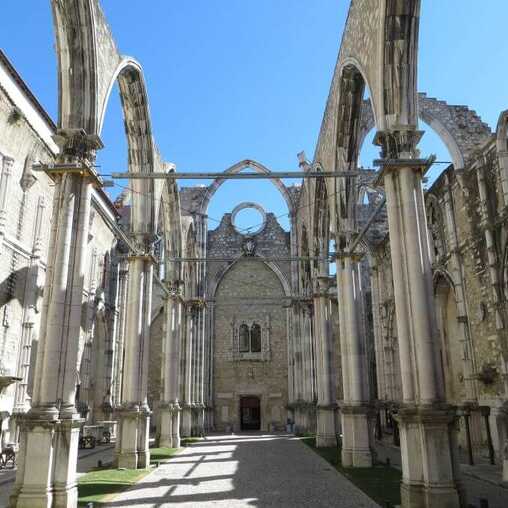 Die Ruinen des Convento do Carmo in Lissabon