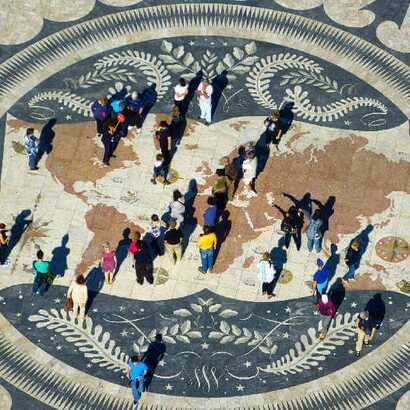 Eine der Sehenswürdigkeiten in Lissabon: Padrao dos Descobrimentos