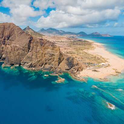 Ponta da Calheta - Porto Santos Postkartenmotiv im Sommerlicht