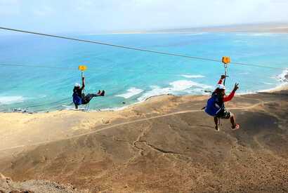 Zip-Line: Ein unvergessliches Erlebnis und eine Sehenswürdigkeite auf der Kapverden-Insel Sal