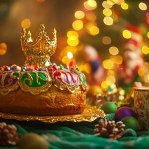 Tradtionelles portugiesisches Weihnachtsgebäck als Königskuchen bekannt