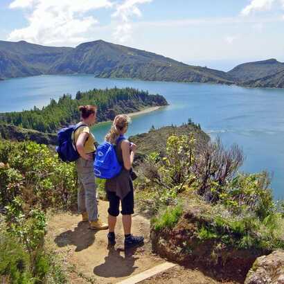 Wandern bei bestem Azoren Wetter