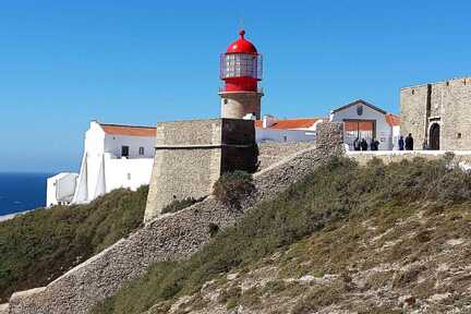 Etappenziel beim Algarve Wandern auf dem Fischerpfad Portugal - das Kap Sao Vicente im Südwesten Portugals