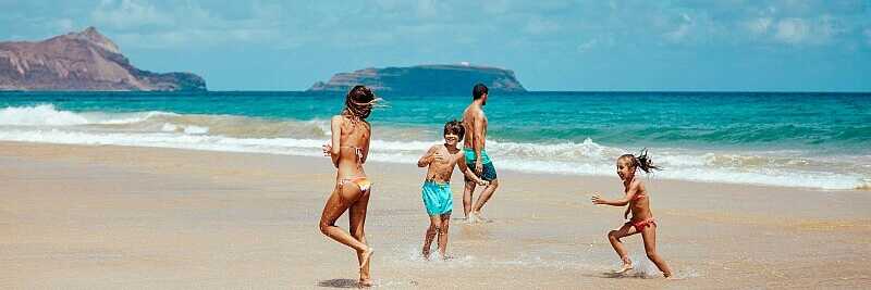 Familienurlaub am Strand von Porto Santo - 9 km goldener Sandstrand und klares Wasser des Atlantik