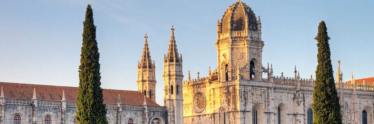 Anblick des Hieronymusklosters in Lissabon