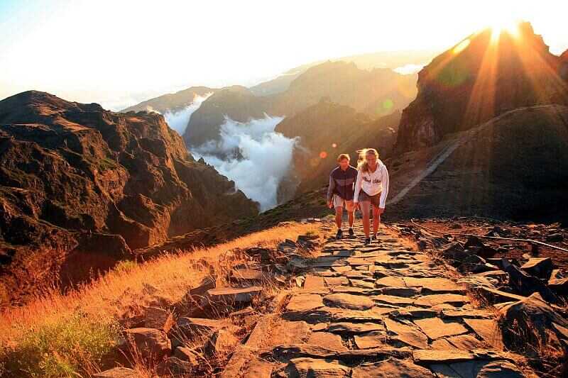 Trekking auf Madeira - Sonnenaufgang in den Bergen