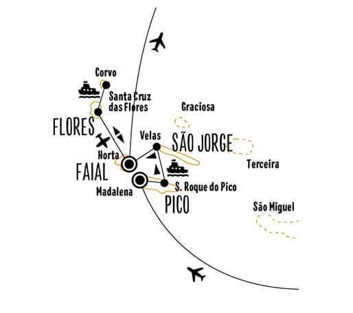 Karte wandergruppenreise