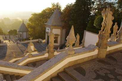 Die Stadt Braga in Portugal und die Basilika Bom Jesus
