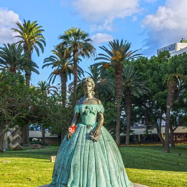 Statue der Kaiserin Sisi auf Madeira