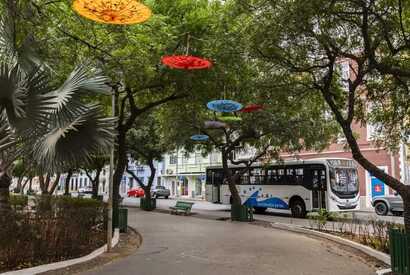 Der Platz Alexandre Albuquerque in Praia Kap Verde