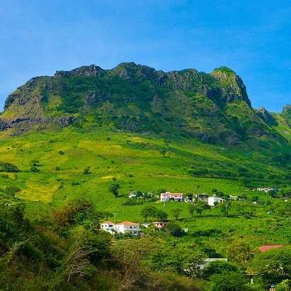 Kapverden-Insel Santiago - das grüne Zentrum der Insel bei Sao Domingo