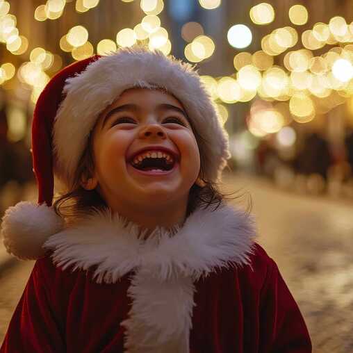 Weihnachten in Portugal mit einem großen, bunten Weihnachtsbaum