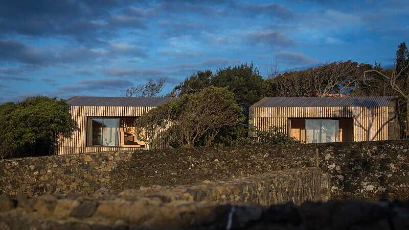 Garten mit den Haeusern