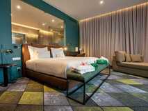 Octant Hotel Furnas – Stilvolles, modernes Zimmer mit gemütlichem Komfort und einladendem Ambiente auf der Insel São Miguel.