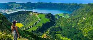 Azoren wandern auf Sao Miguel - Kraterlandschaft Sete Cidades