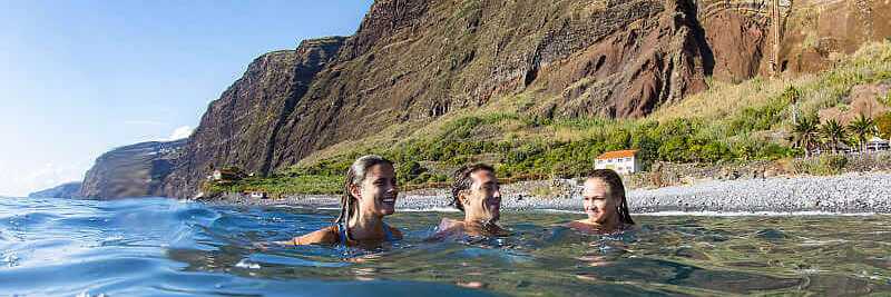 Madeira Strand bei Faja dos Padres