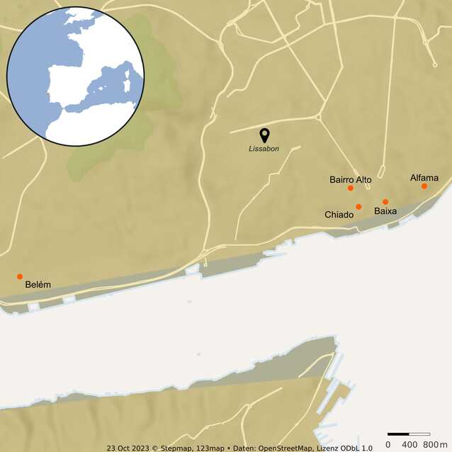 Lissabon-staedtereise-karte