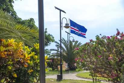 Der Garten des Präsidentenpalasts in Praia Kap Verde