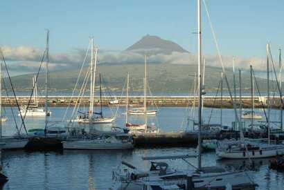 Die Marina von Horta Azoren
