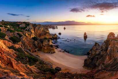 Küste von Portugal. Urlaub in Portugal am Meer.