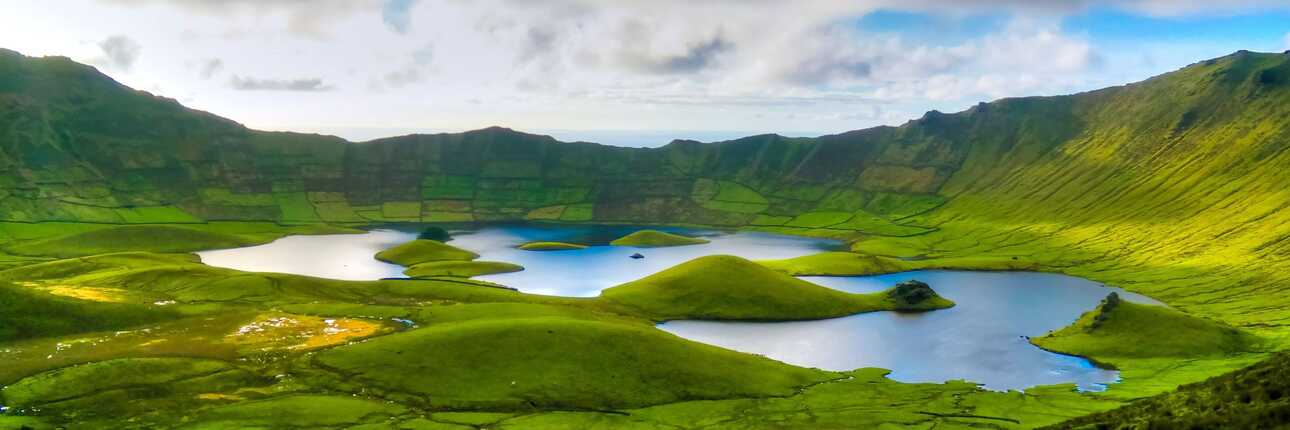 Caldera auf der Insel Corvo