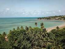 Omali Lodge Sao Tome liegt direkt am Largato-Strand