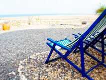 Spinguera Ecolodge auf Boa Vista, entspannte Lounge mit Blick auf das Meer