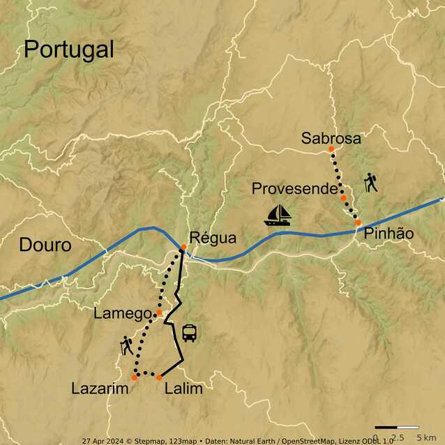 Stepmap-karte-wein-wandern-im-douro-tal